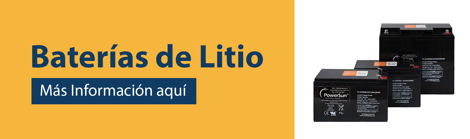 Banner Baterías de Litio